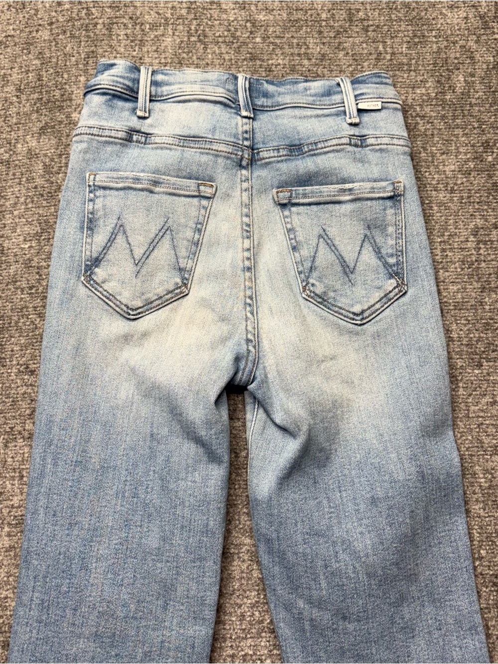 Mother Jeans Womens 25 Blue Hustler Ankle Fray in Au Revoir USA Made Stretch - Picture 13 of 14